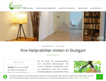 Tablet Screenshot of naturheilpraxismitte.de